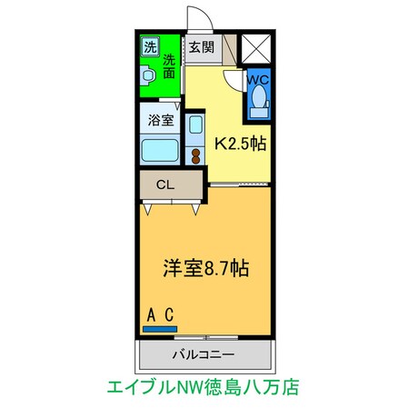 ネストかちどき橋の物件間取画像